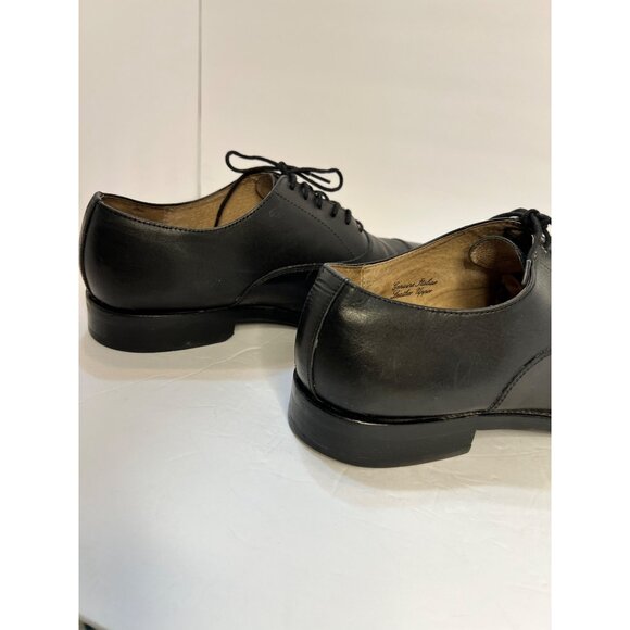 Banana Republic Italian leather Ortholite Oxford dress shoes  11M Tuxedo Preppy main image 10